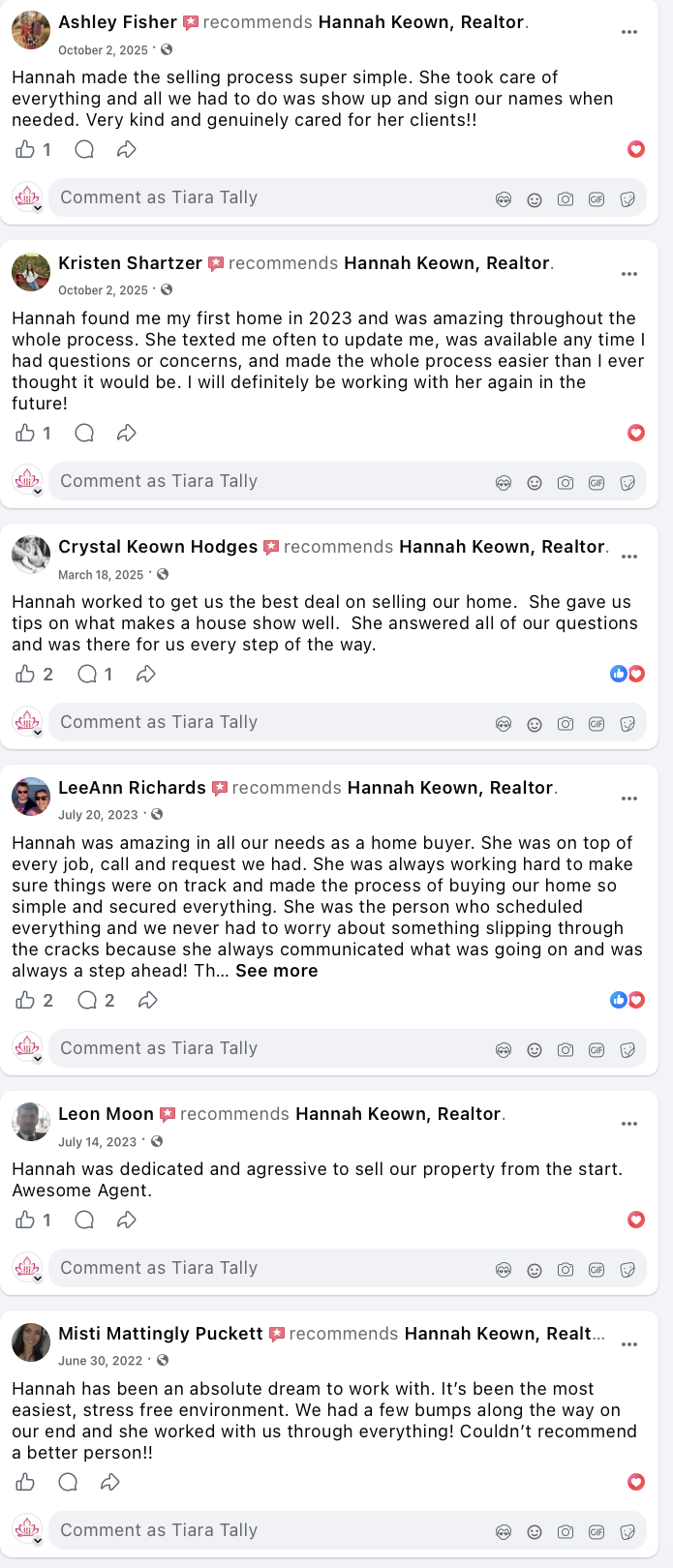 More Facebook recommendations for Hannah Keown